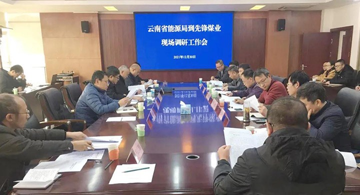 云南省能源局党组成员、、副局长张春红一行到先锋煤业公司调研指导