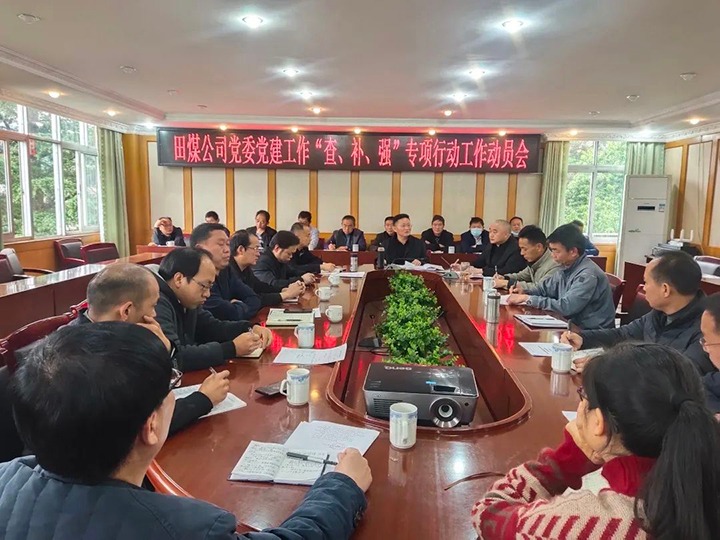 田坝煤矿公司党委召开党建事情“查、补、强”专项行动事情发动会