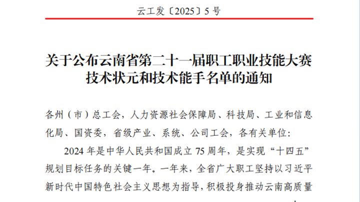 点赞！！！云煤集团20名职工在省级手艺大赛中斩获多项声誉