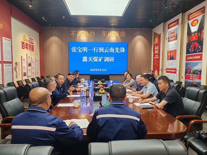 原煤炭部常务副部长、、国家清静生产治理局局长、、天下政协常委张宝明到云煤集团调研座谈